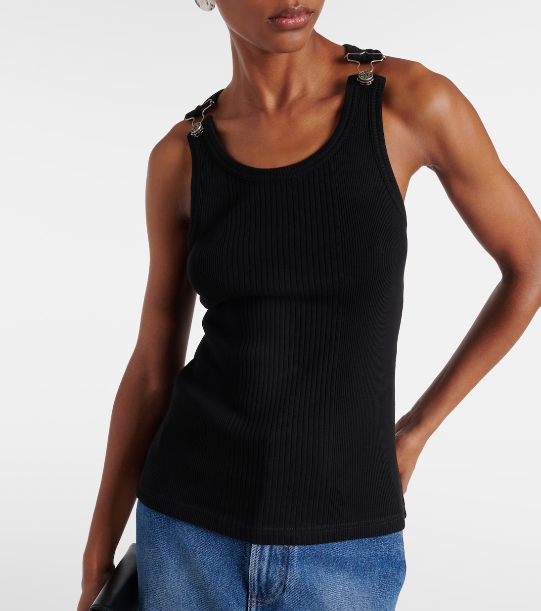 Tank top acanalado de algodón | Jean Paul Gaultier