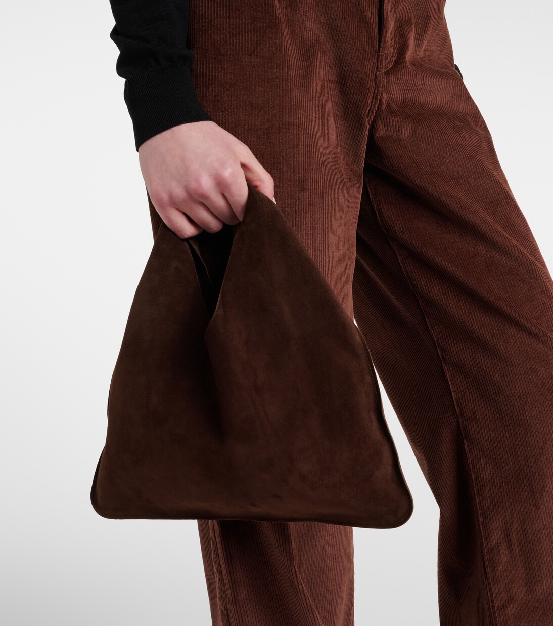 Bindle Small suede tote bag | The Row