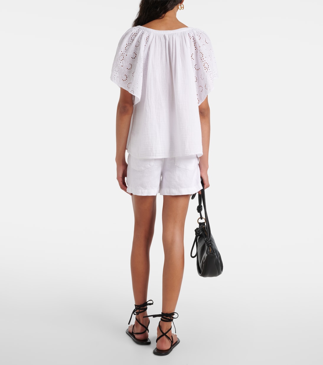 Besticktes Top Tish aus Baumwolle | Velvet