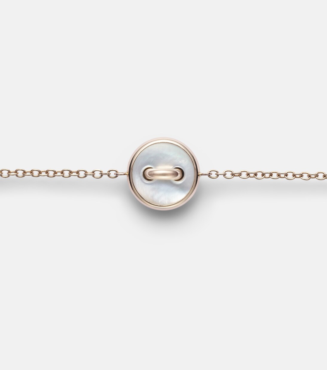 Pom Pom Dot 18kt rose gold chain bracelet with gemstones | Pomellato