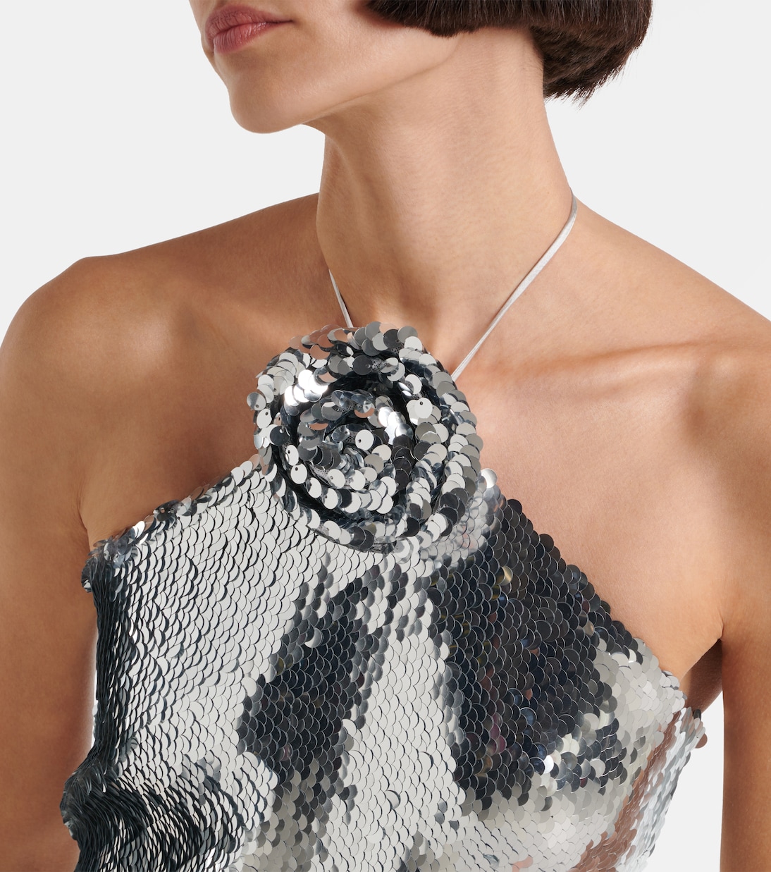 Sequined floral-appliqué minidress | Magda Butrym