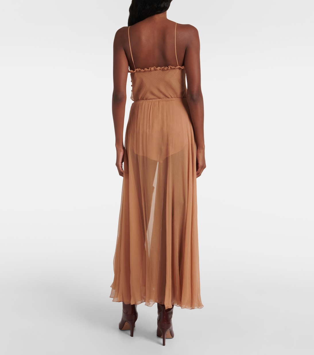 Jupe midi en soie | Chloé