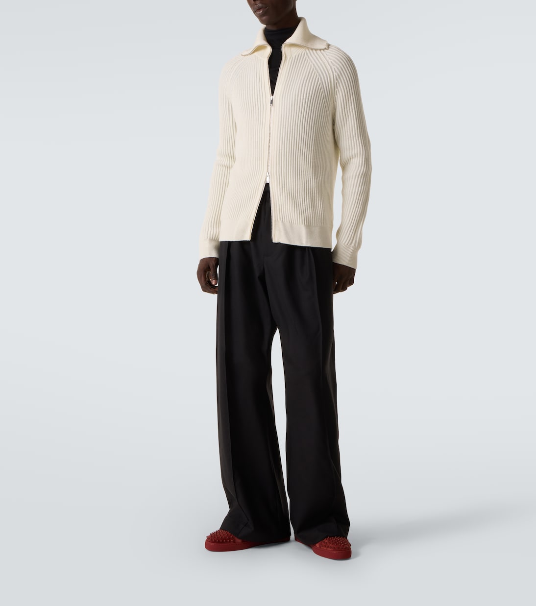 Sneakers Louis Junior Spikes aus Veloursleder | Christian Louboutin