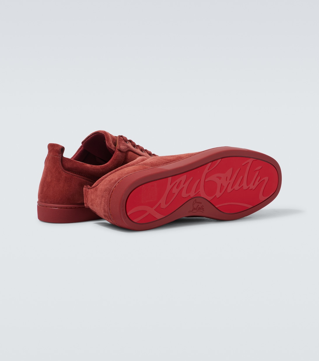 Sneakers Louis Junior Spikes aus Veloursleder | Christian Louboutin