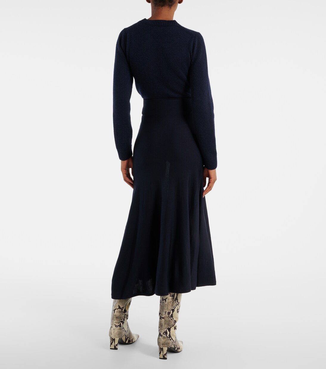 Falda midi Mayu de lana | Khaite