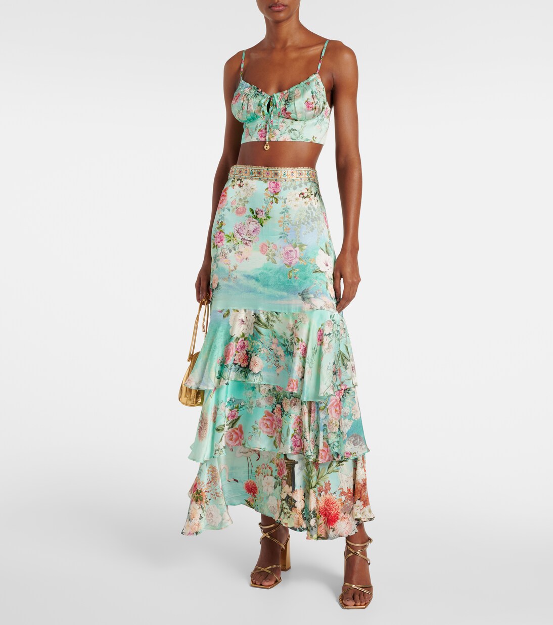 Maxirock aus Seide | Camilla