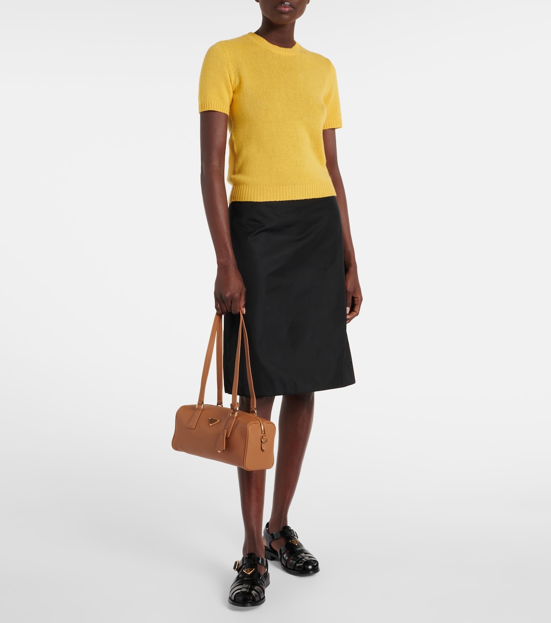 Borsa a spalla Medium in pelle | Prada