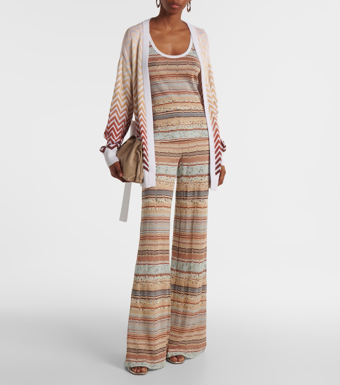 Weite Hose aus Häkelstrick | Missoni