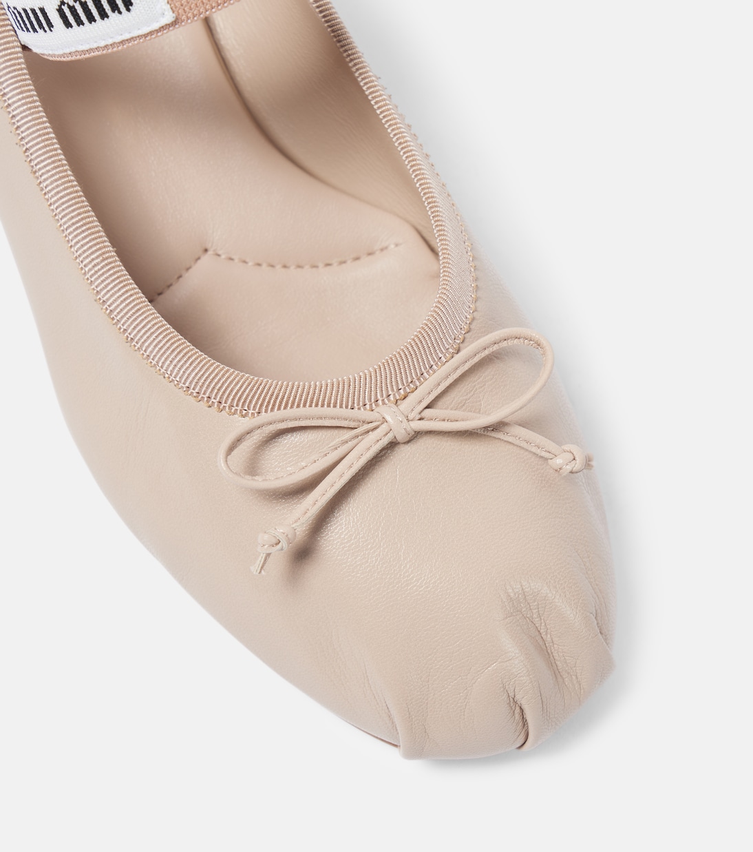 Mj leather ballet flats | Miu Miu