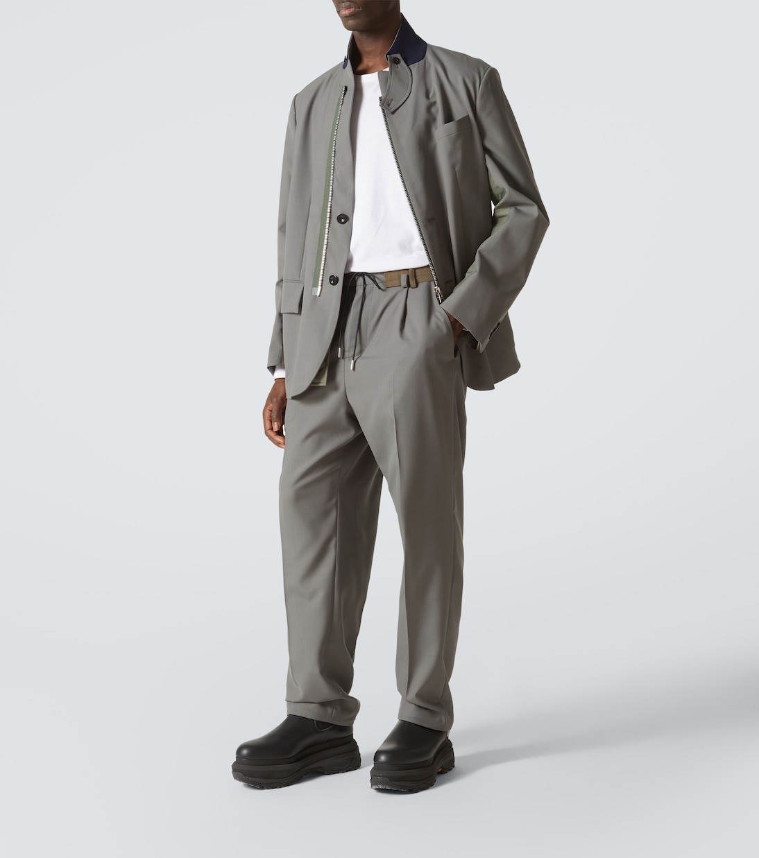 Mid-rise wide-leg pants | Sacai