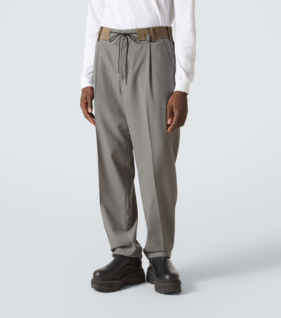 Mid-rise wide-leg pants | Sacai