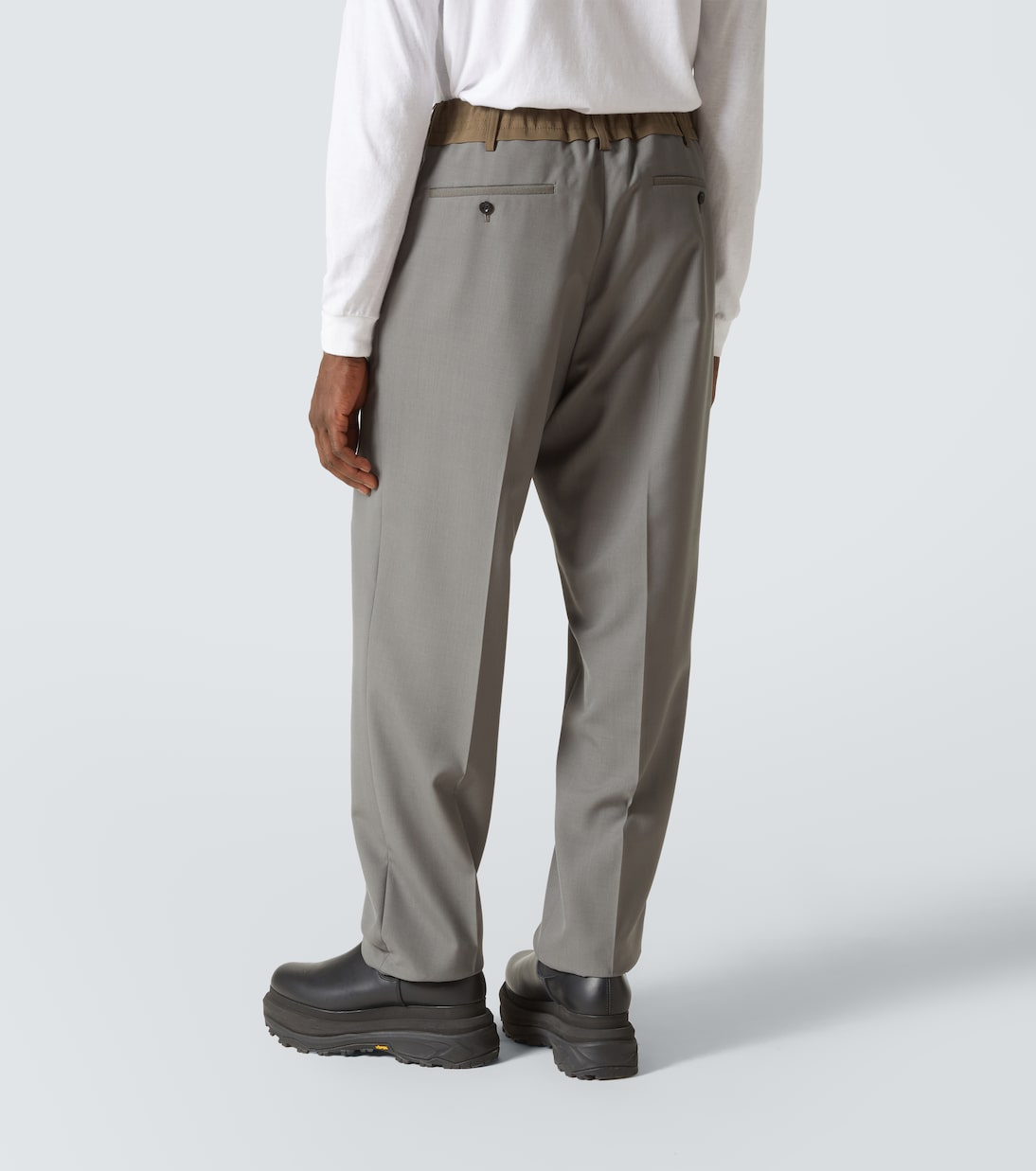 Mid-rise wide-leg pants | Sacai