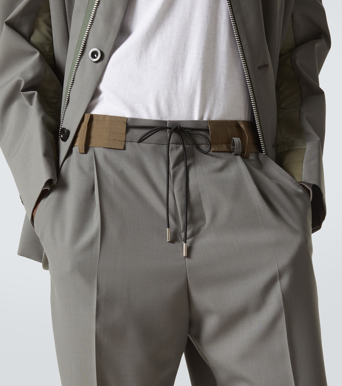 Mid-rise wide-leg pants | Sacai