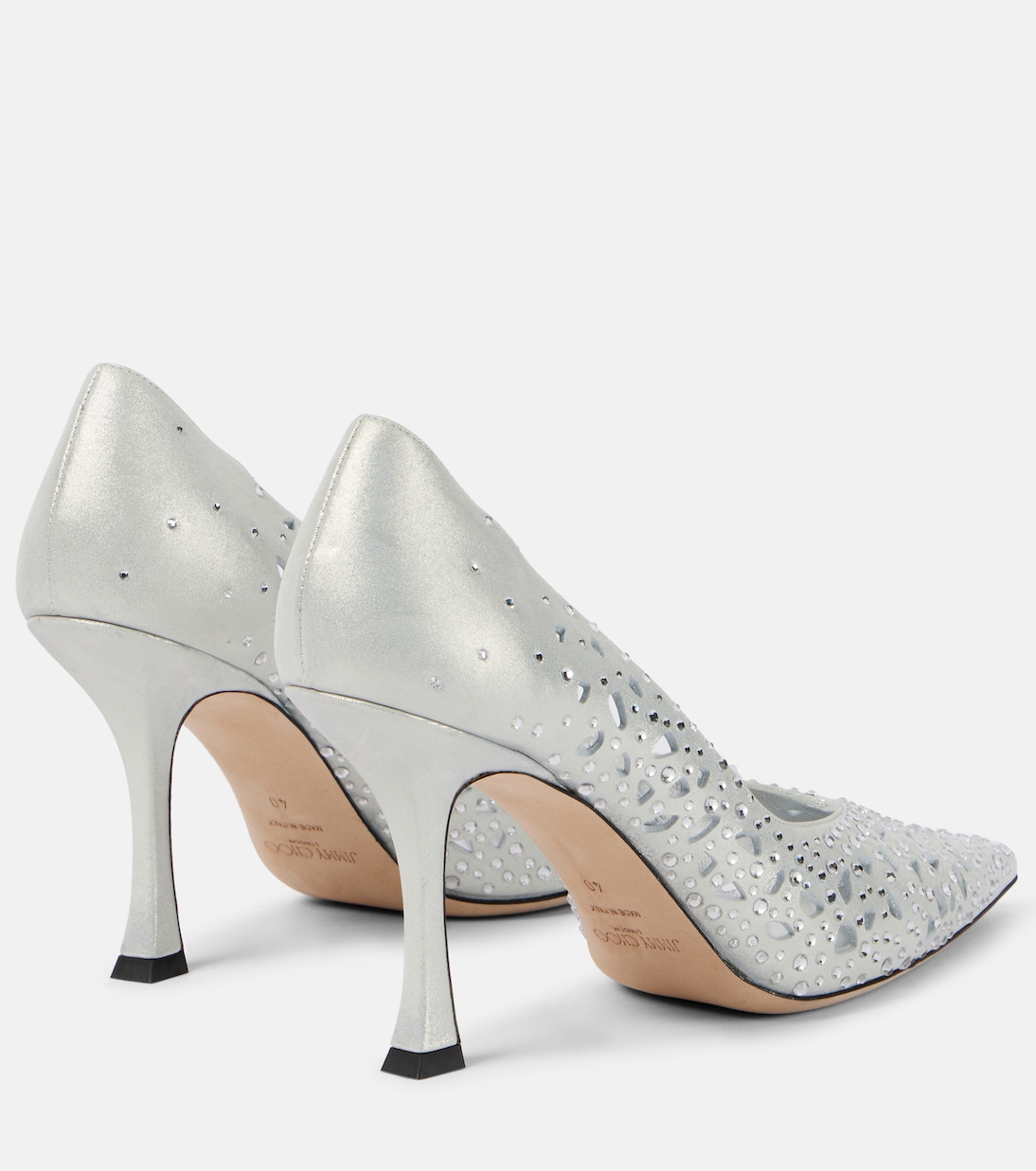 Ziri 90 embellished suede pumps | Jimmy Choo