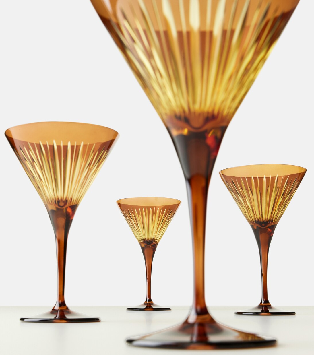 Prism set of 4 martini glasses | L'Objet