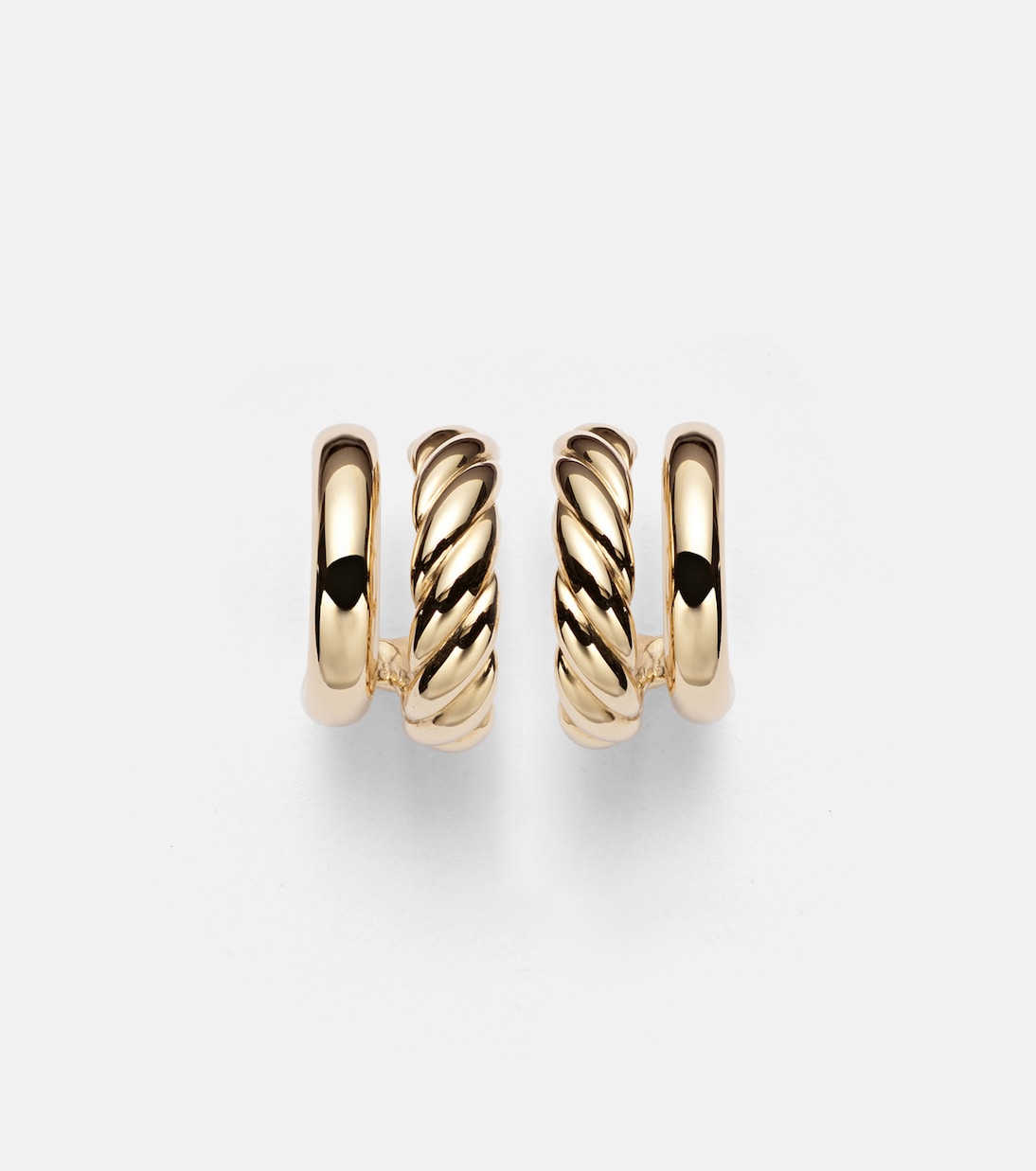 DY Mercer® 18kt gold hoop earrings | David Yurman