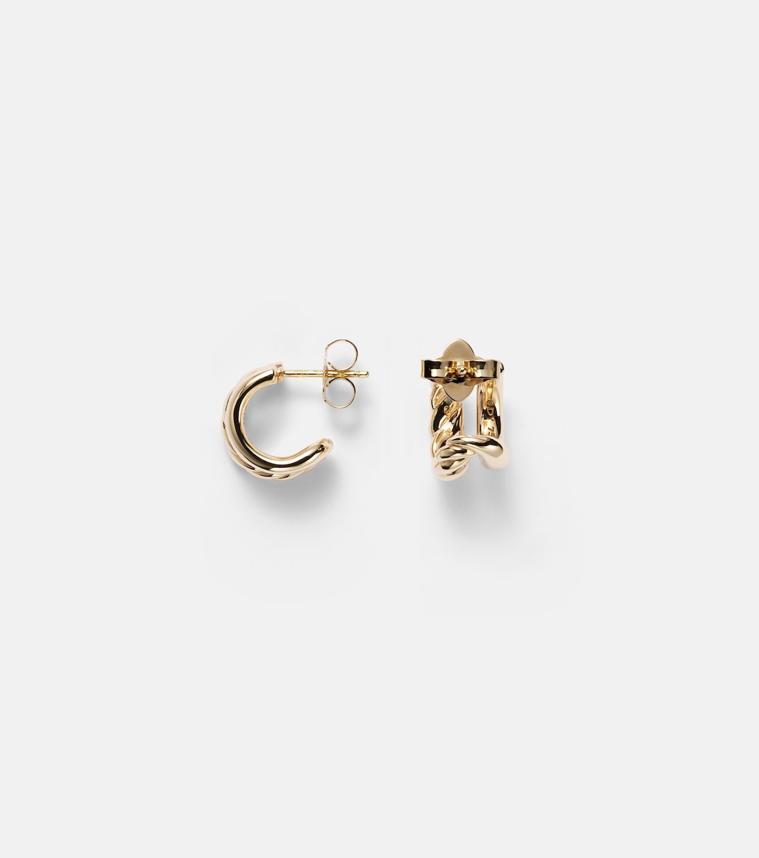 DY Mercer® 18kt gold hoop earrings | David Yurman