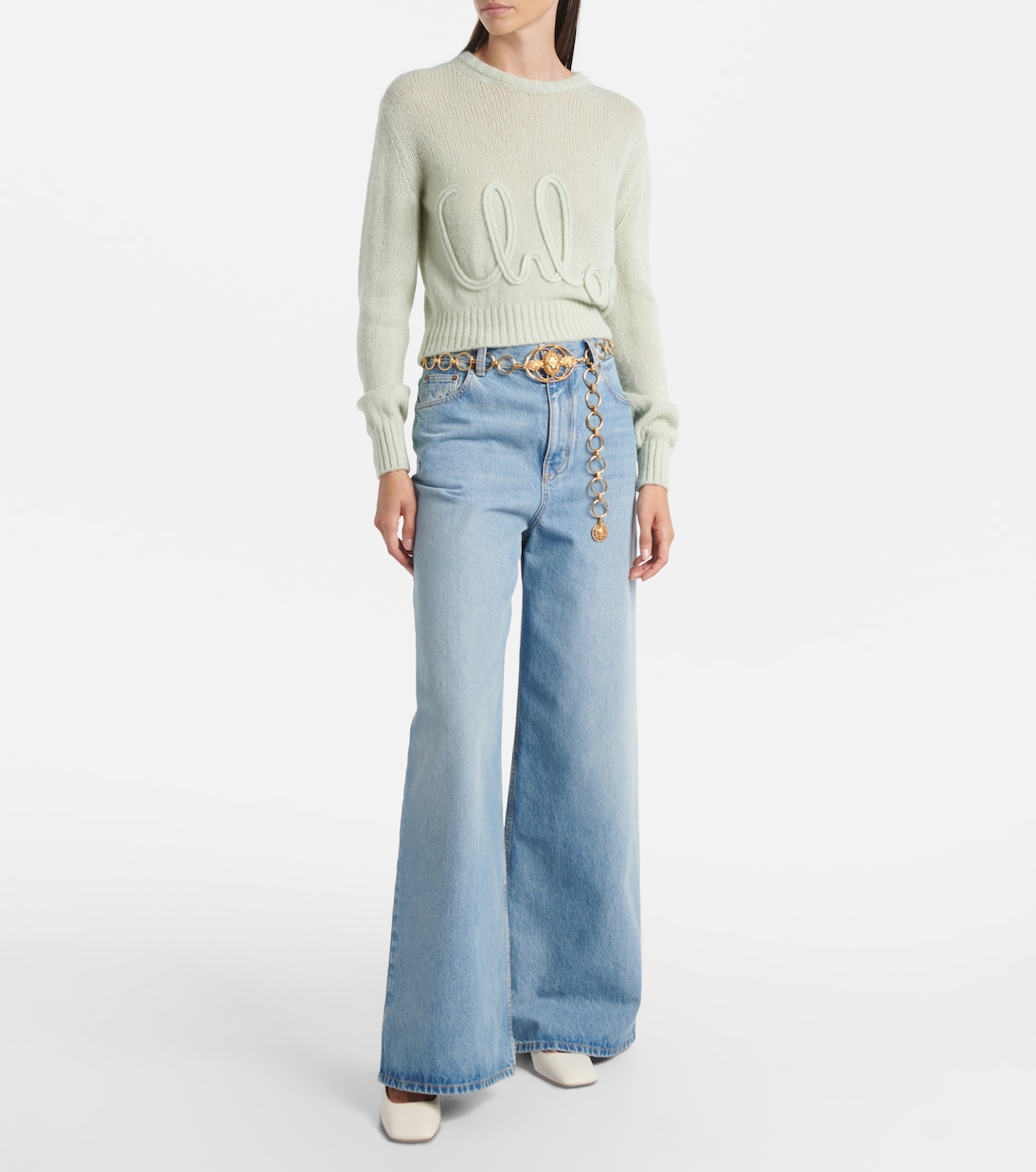 Slingback-Pumps Chloé Charms 55 aus Leder | Chloé