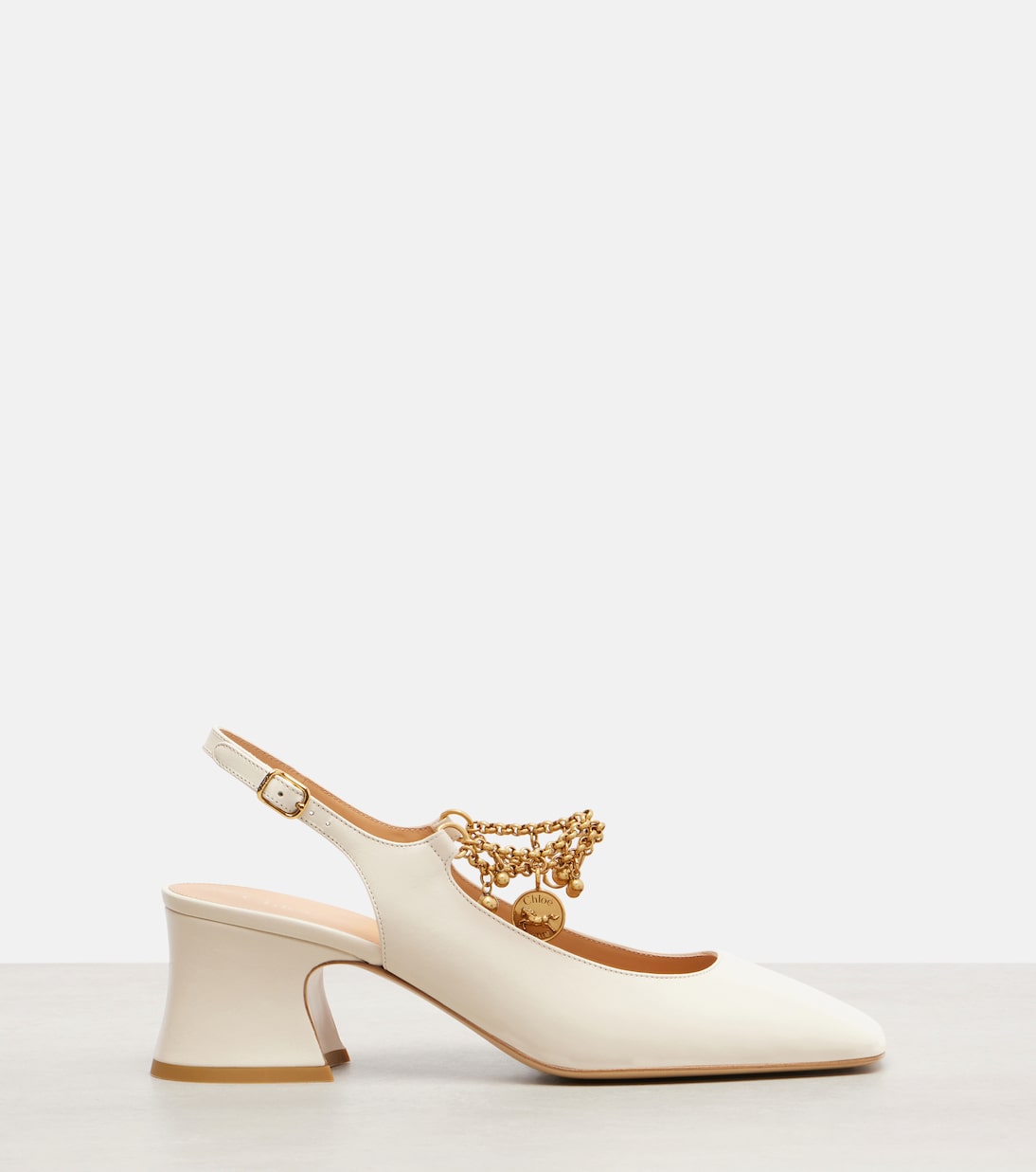 Slingback-Pumps Chloé Charms 55 aus Leder | Chloé