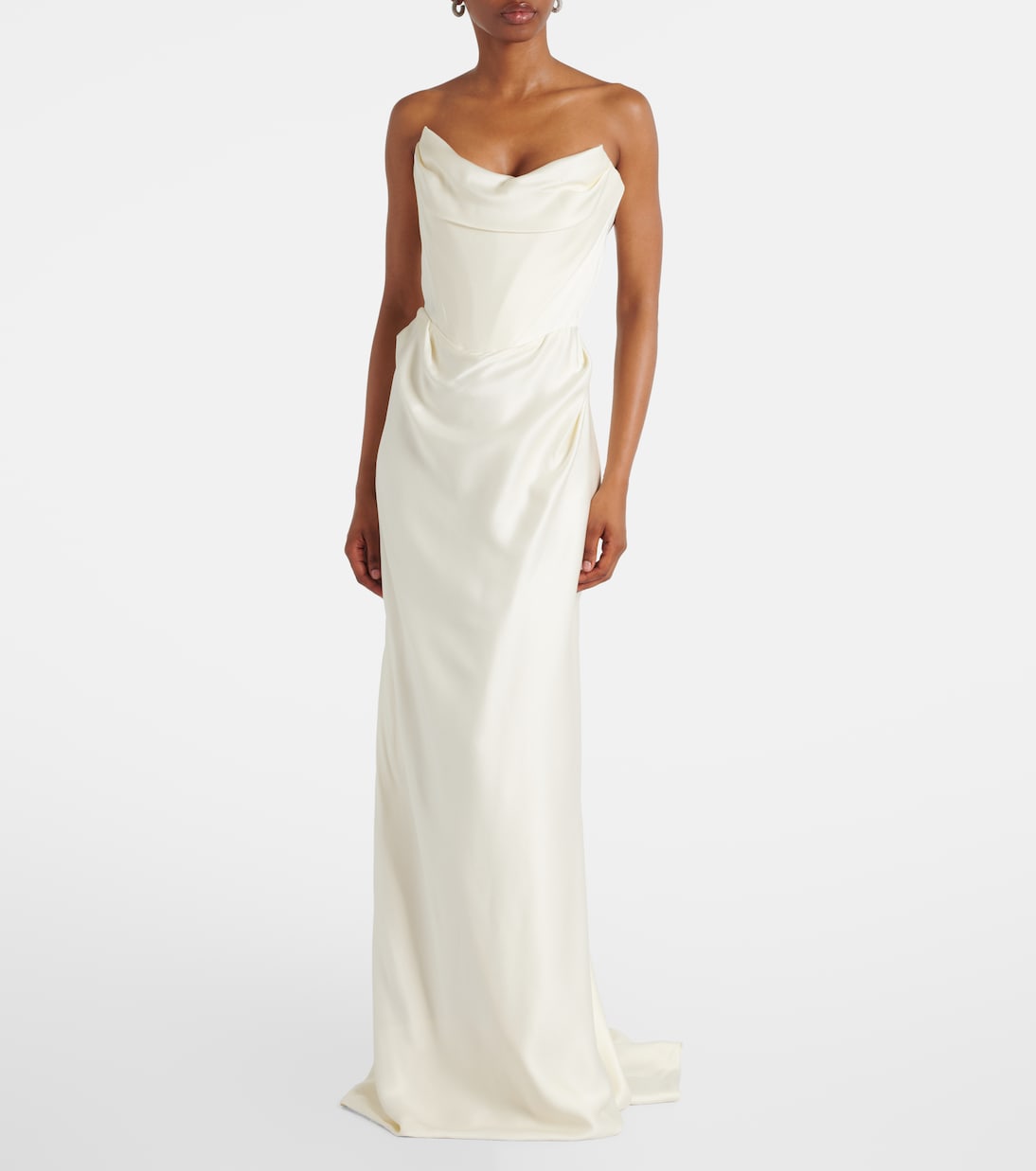 Bridal Galaxy crêpe satin corset gown | Vivienne Westwood