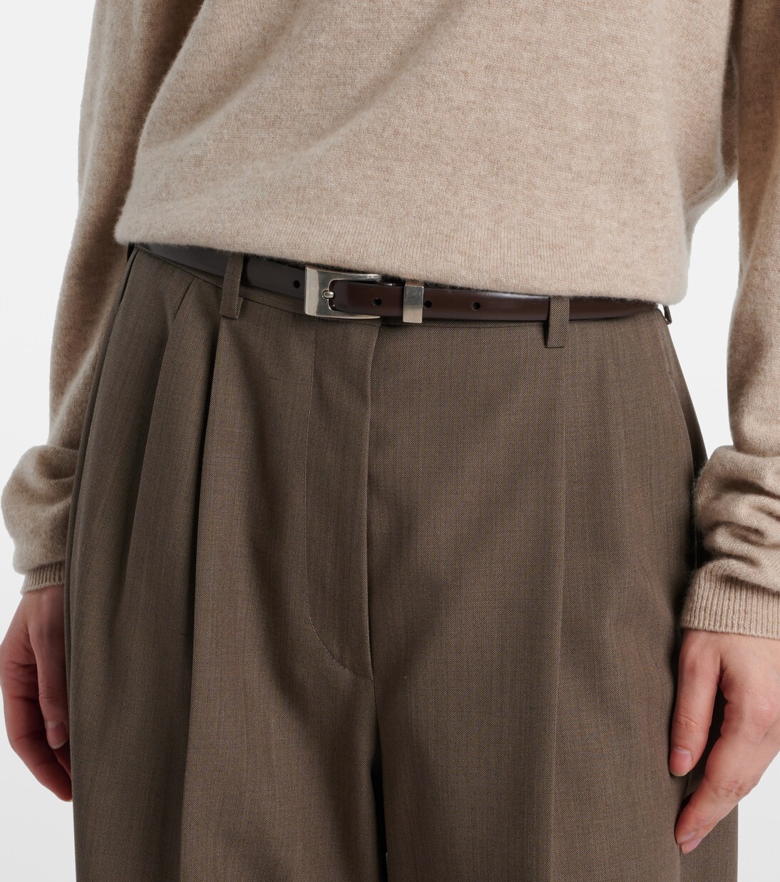 Downtown leather belt | The Row