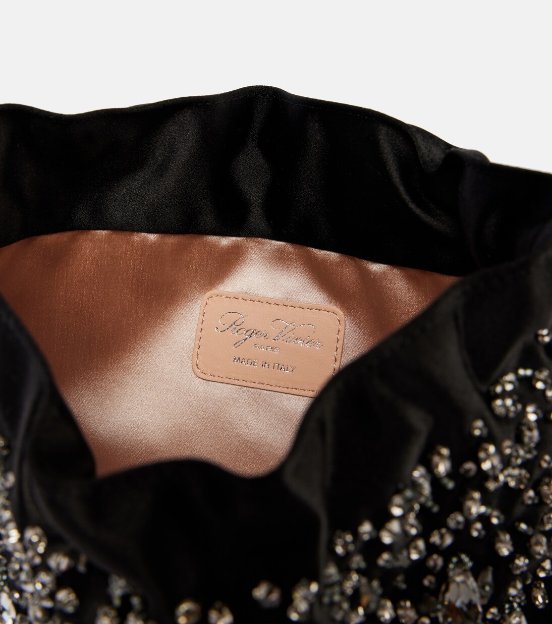 Secchiello Pilgrim Mini in raso | Roger Vivier