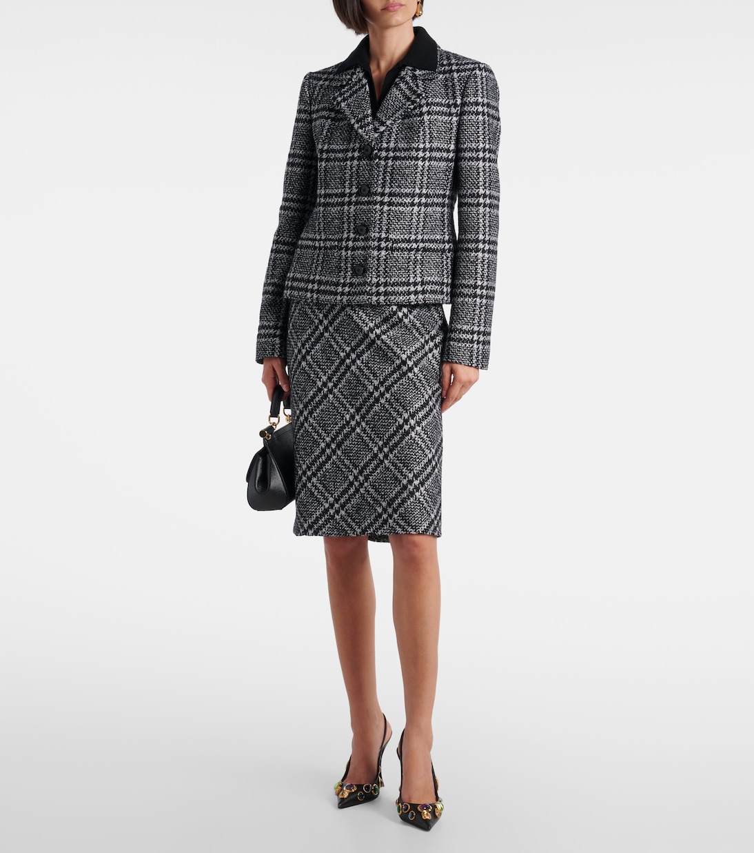 Chaqueta en mezcla de lana, seda y llama | Dolce&Gabbana