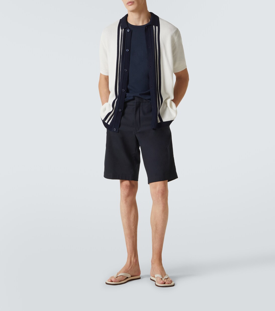 Lumina striped cotton polo shirt | Orlebar Brown