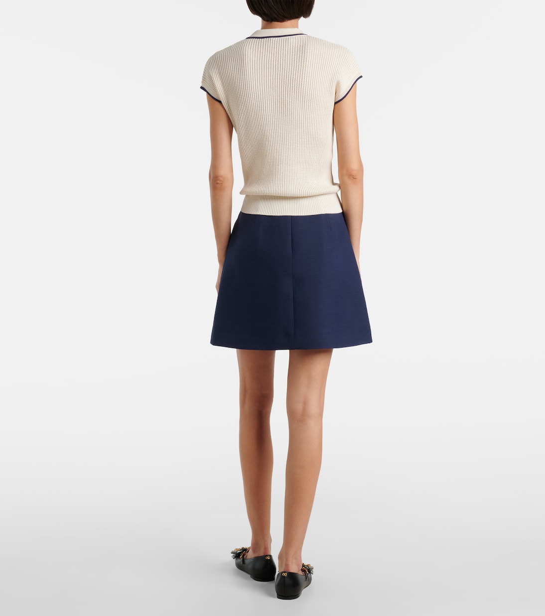 Chez Valentino cotton-blend top | Valentino