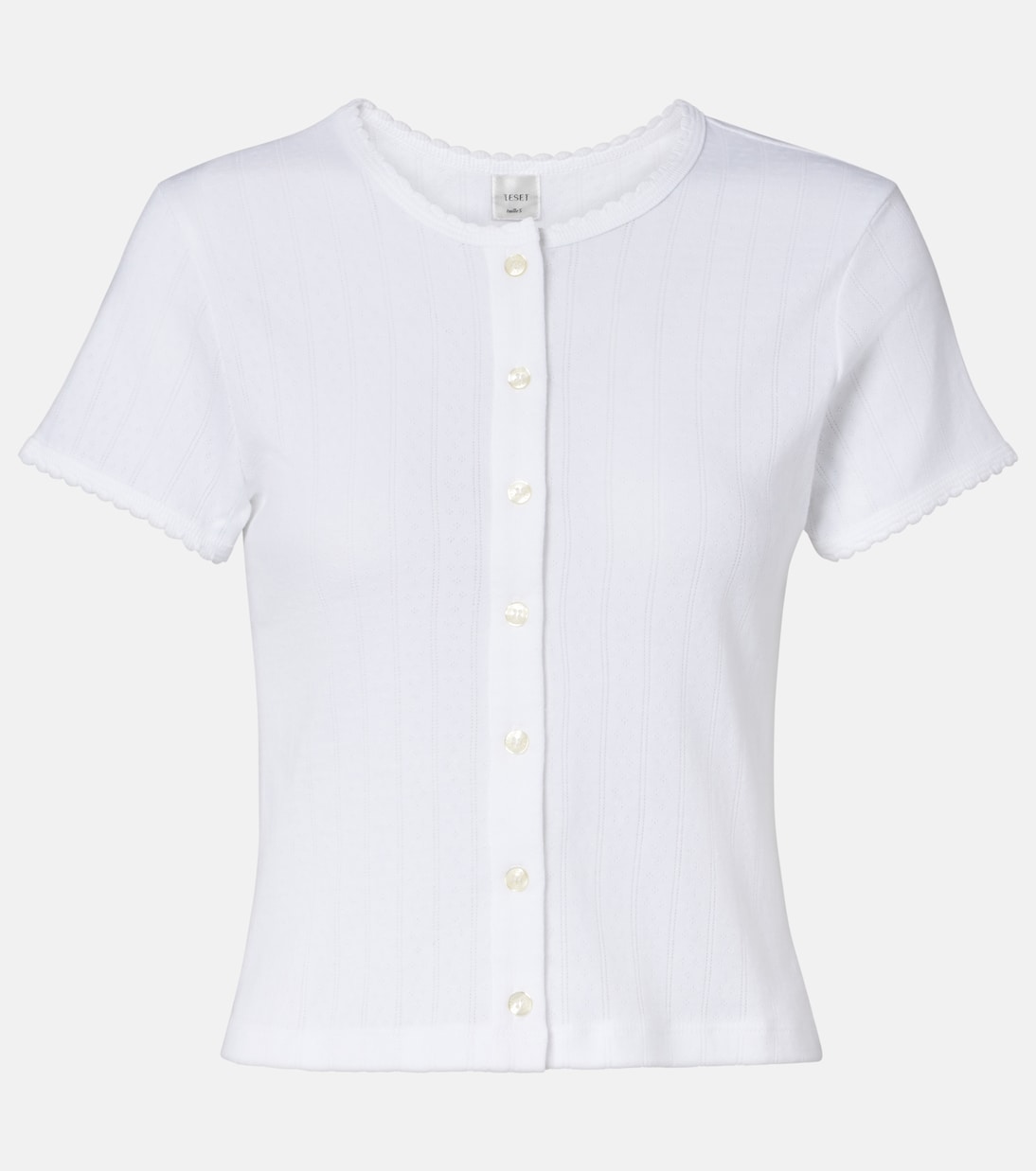 Cardigan Pointelle aus Baumwolle | Leset