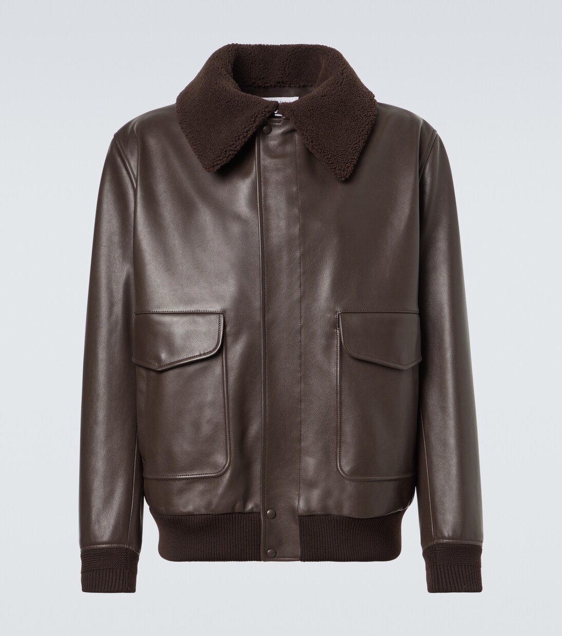 Bomberjacke aus Leder mit Shearling | Gabriela Hearst