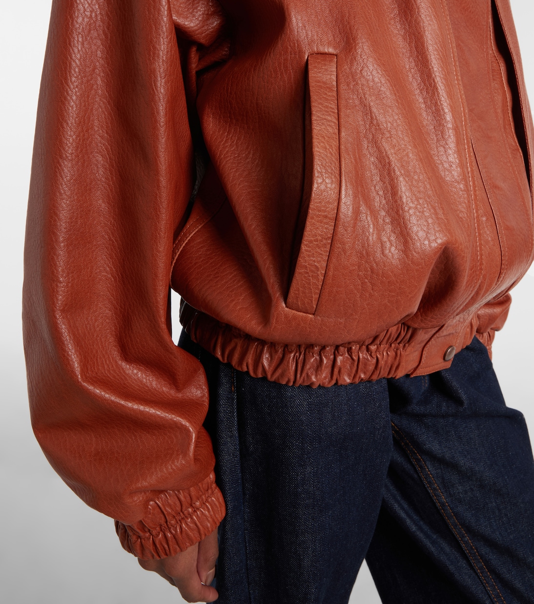 Leather blouson jacket  | Magda Butrym