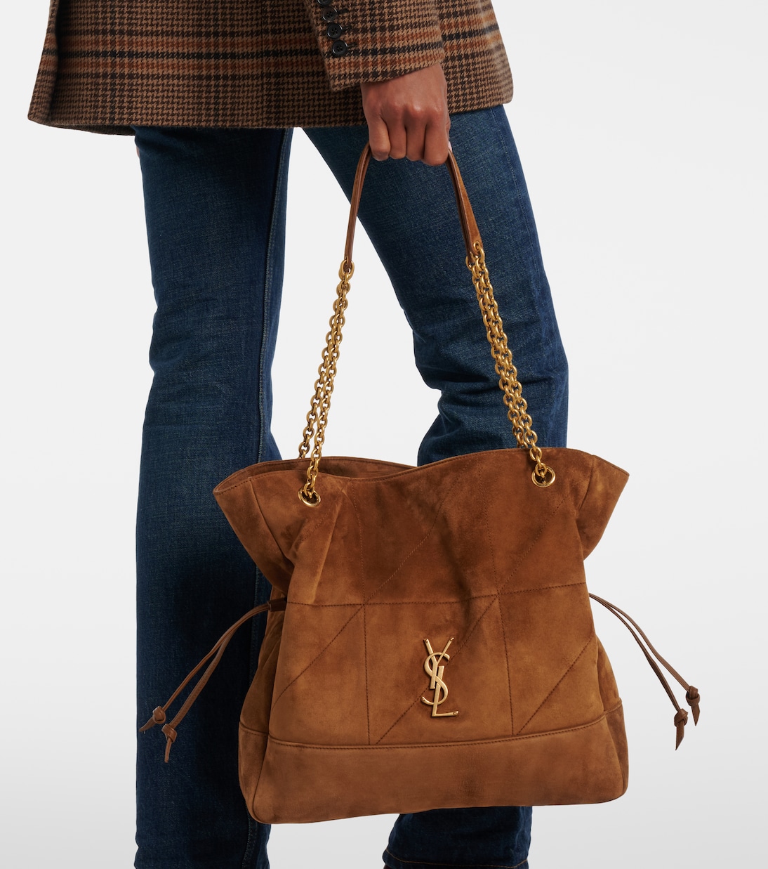 Tote Bag Jamie Shopping aus Veloursleder | Saint Laurent