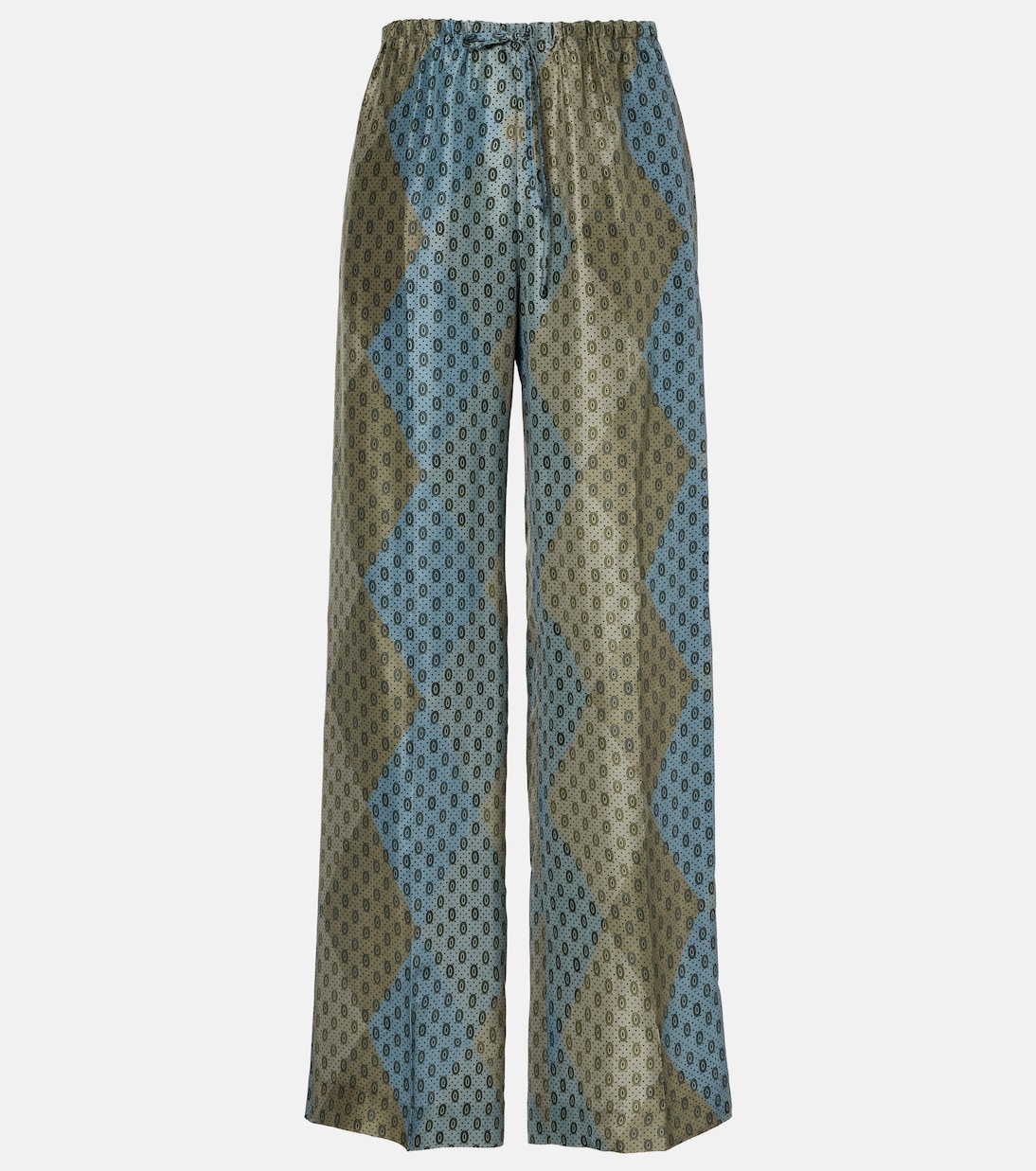 Gerade Hose aus Seidensatin  | Dries Van Noten