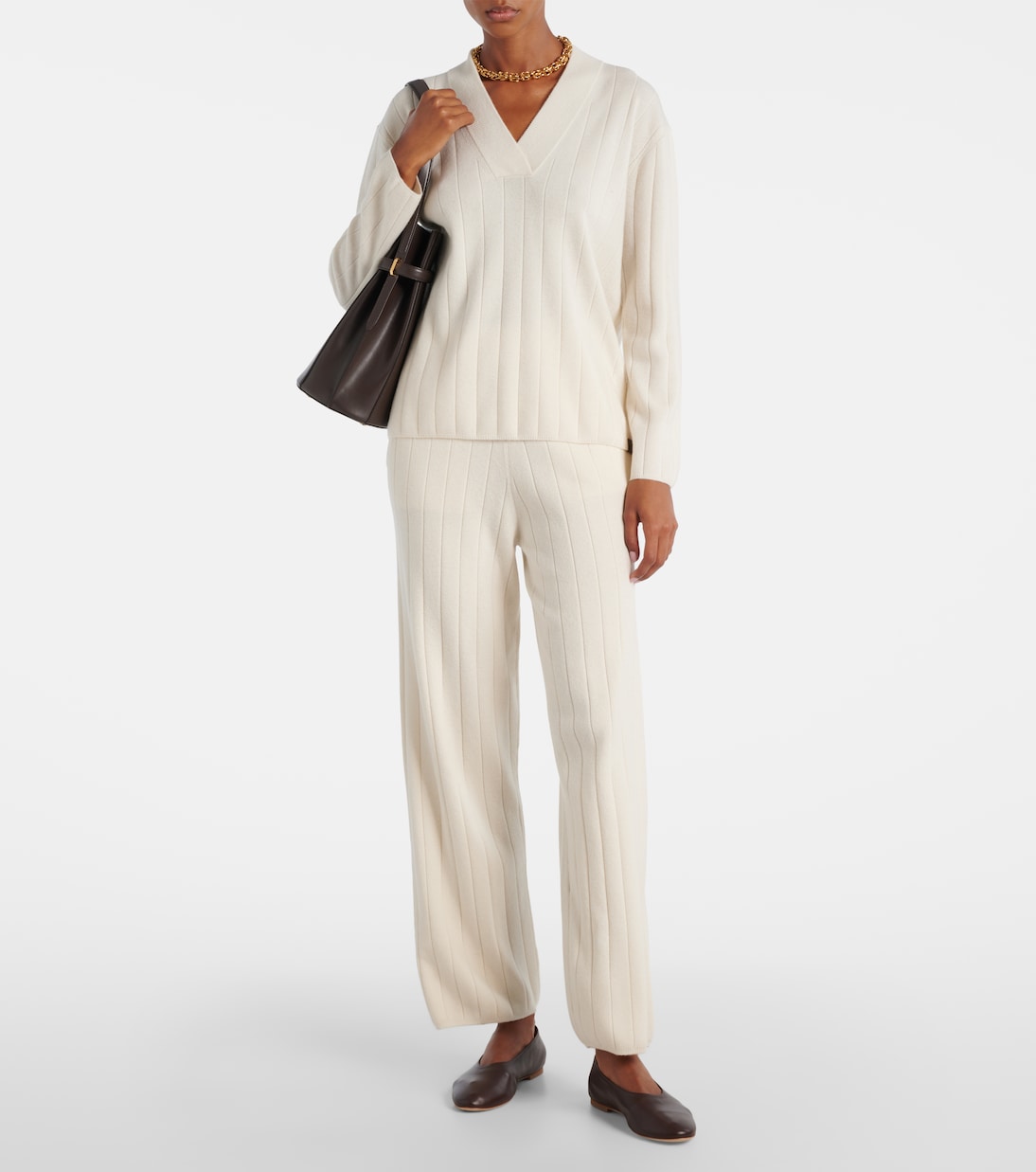 Jardin ribbed-knit cashmere sweatpants | Max Mara