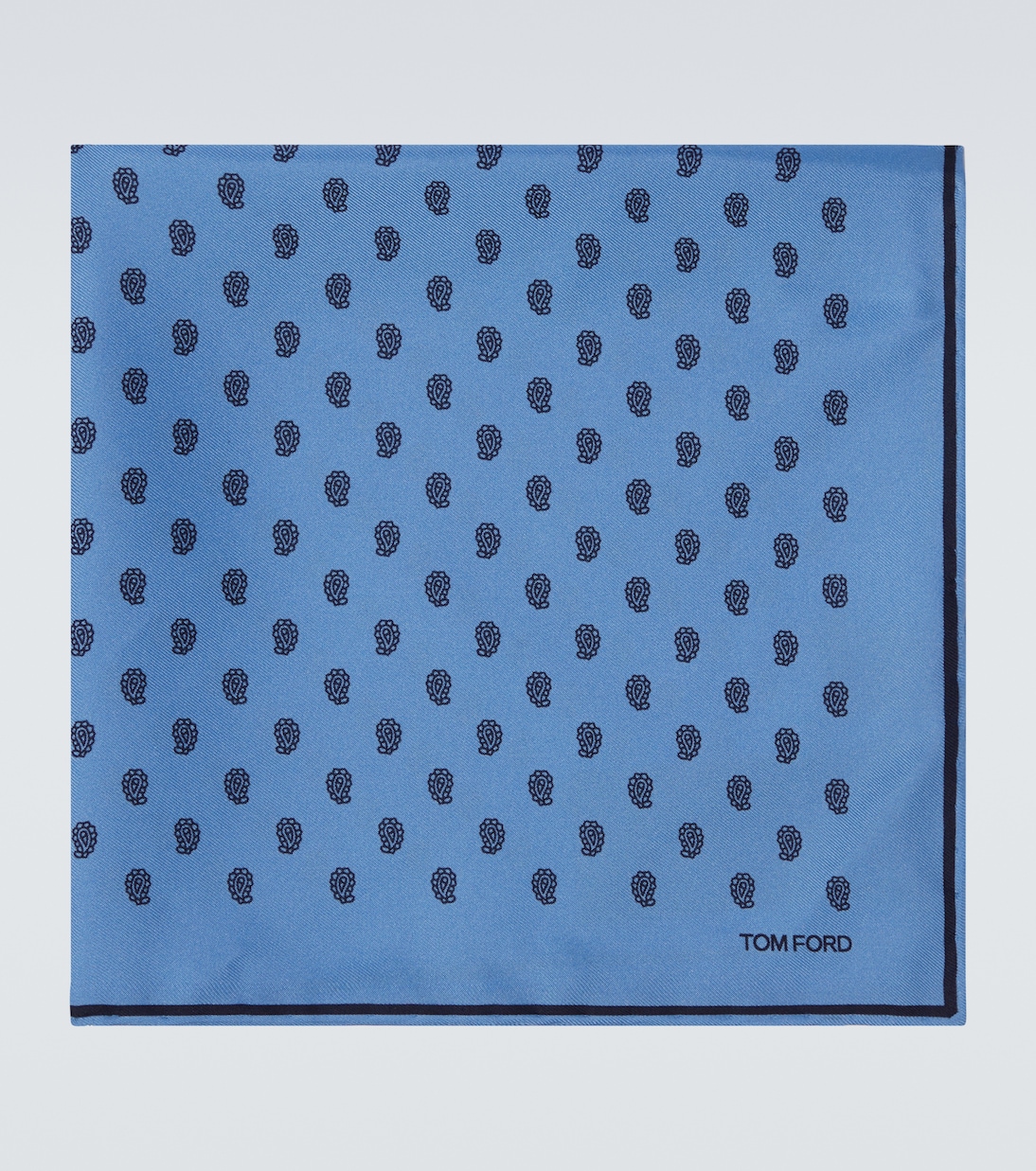Printed silk twill pocket square | Tom Ford