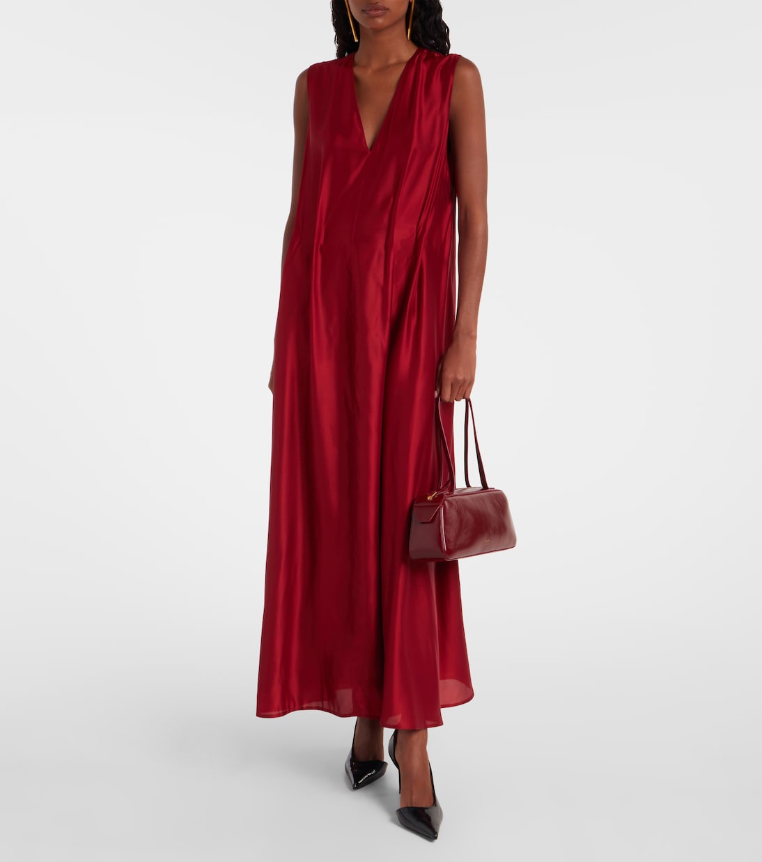 Escarpins Jett D'Orsay 85 en cuir verni | Khaite