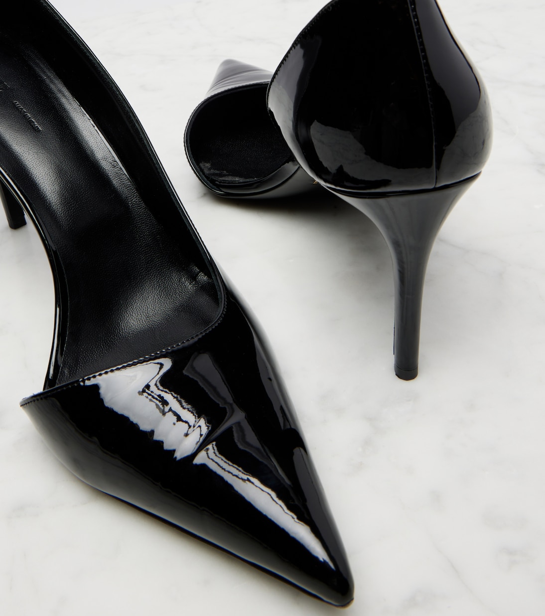 Escarpins Jett D'Orsay 85 en cuir verni | Khaite