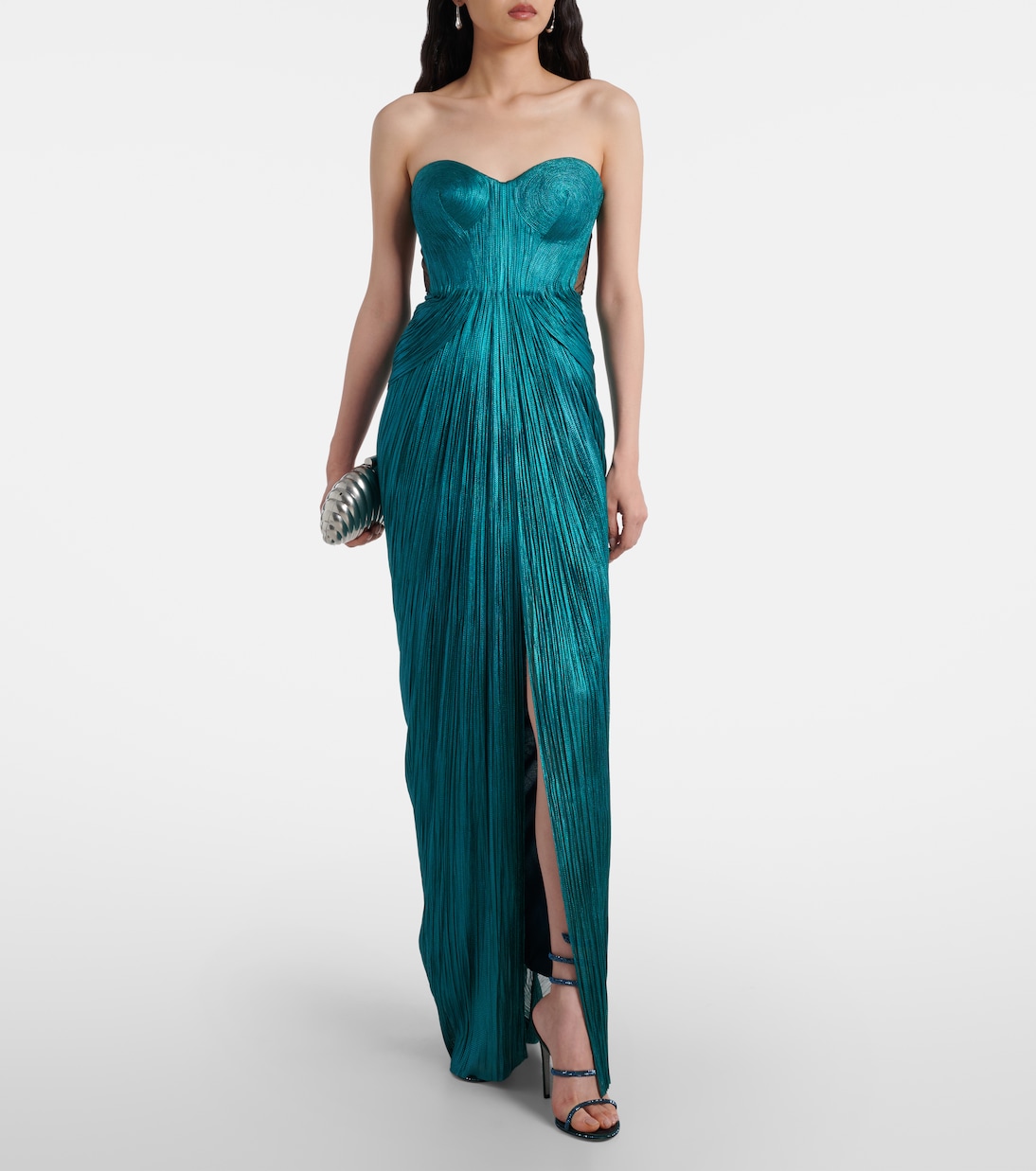 Sandalen Cleo 105 aus Satin mit Kristallen | Rene Caovilla