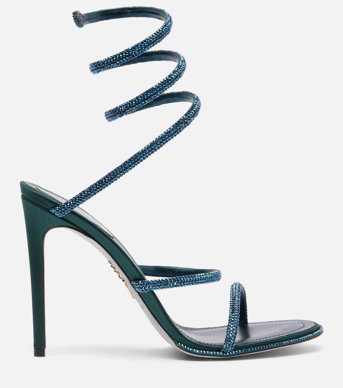 Sandalen Cleo 105 aus Satin mit Kristallen | Rene Caovilla