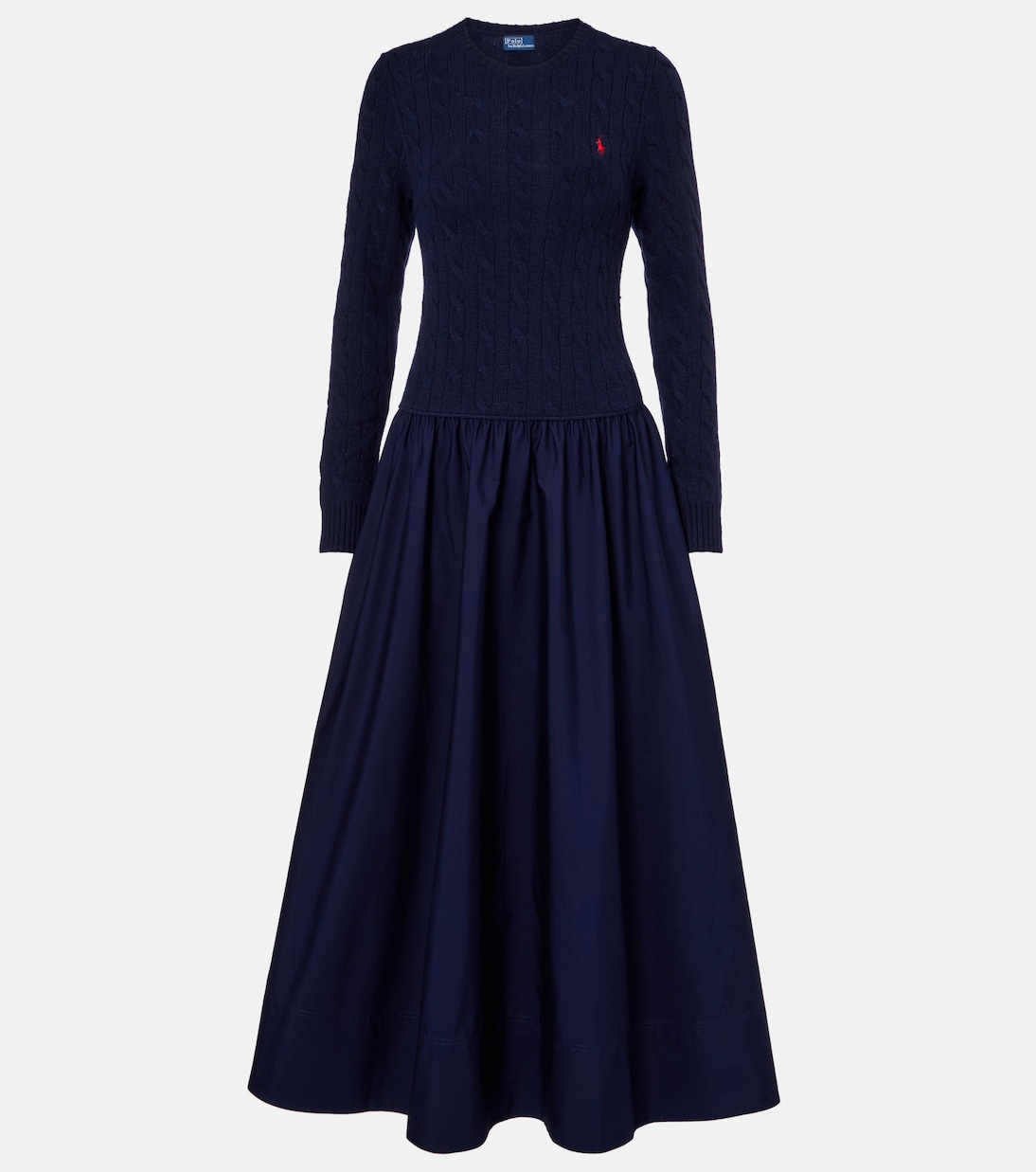 Cotton and wool-blend maxi dress | Polo Ralph Lauren