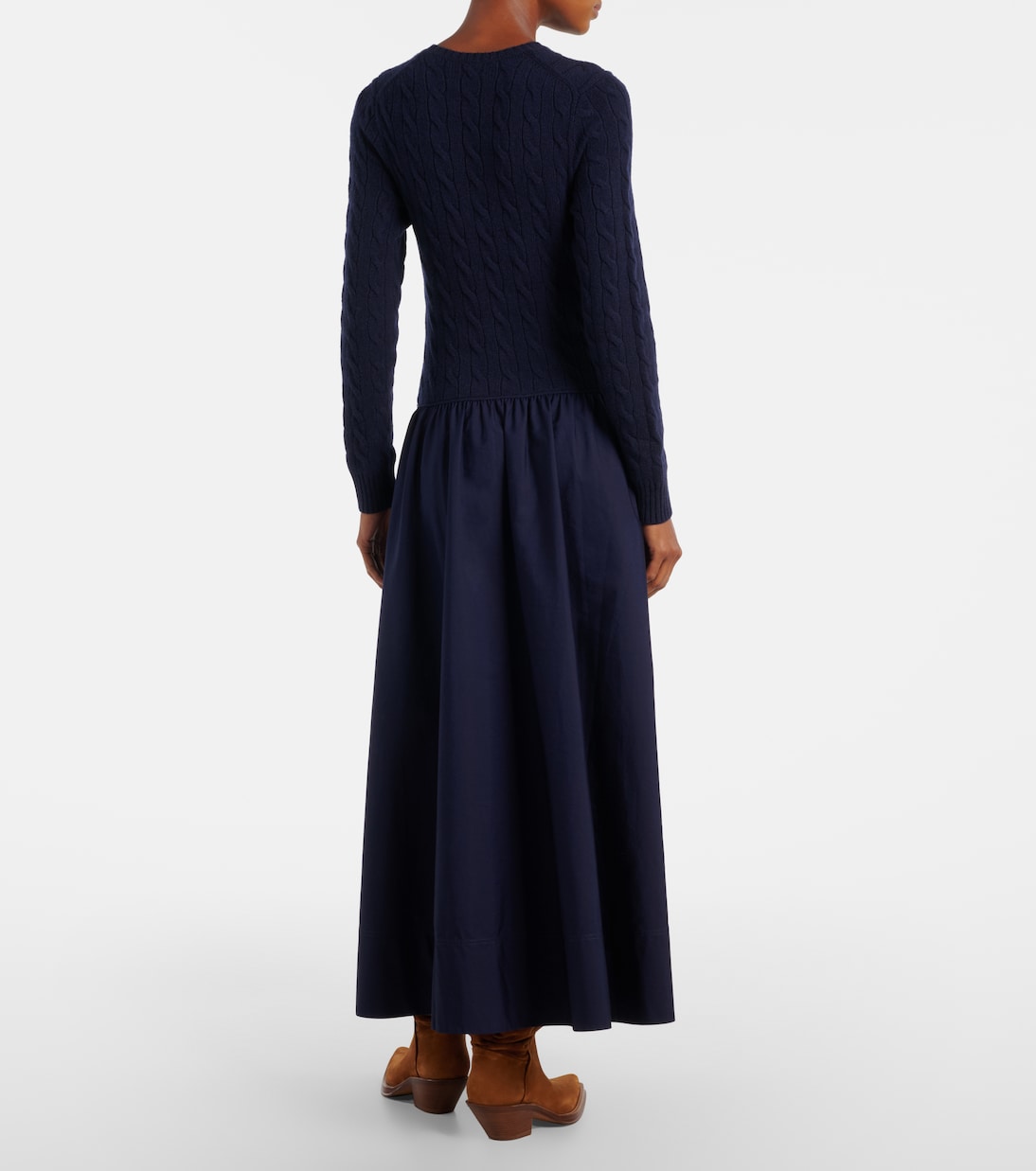 Cotton and wool-blend maxi dress | Polo Ralph Lauren