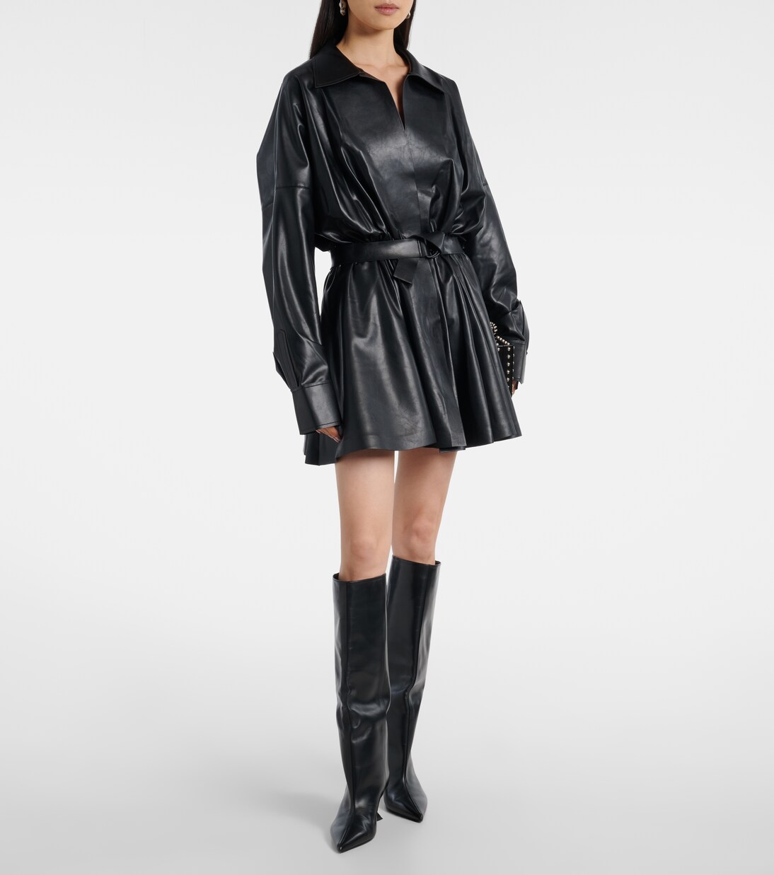 Flared sheer minidress | Norma Kamali