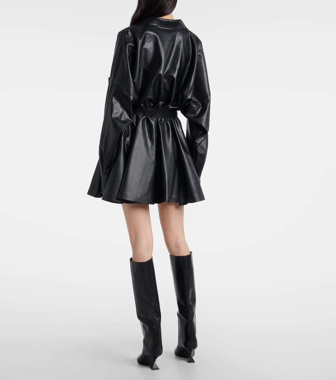 Flared sheer minidress | Norma Kamali