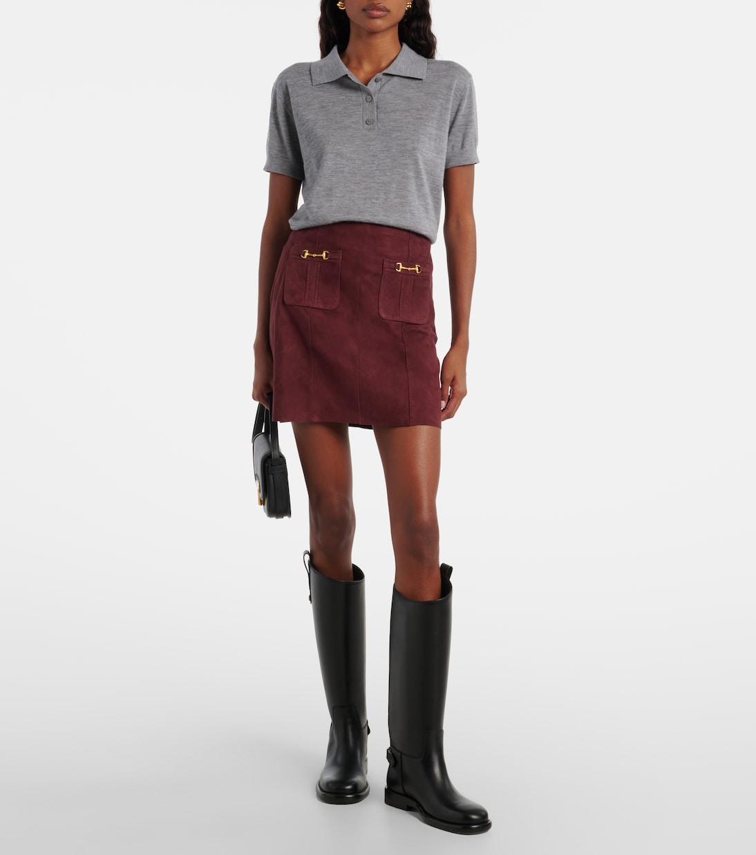 Wiley suede miniskirt | Rixo