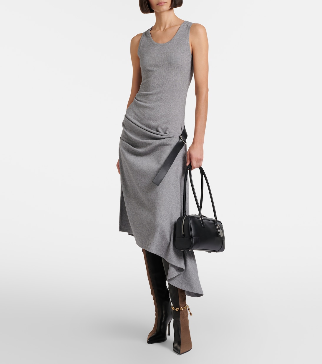 Midikleid aus Rippstrick | Loewe