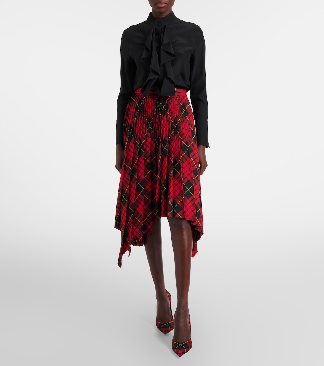 Ruffled silk blouse | McQueen