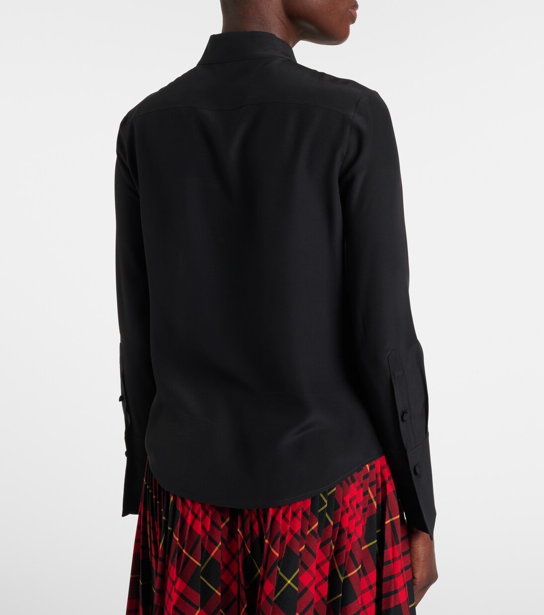Ruffled silk blouse | McQueen