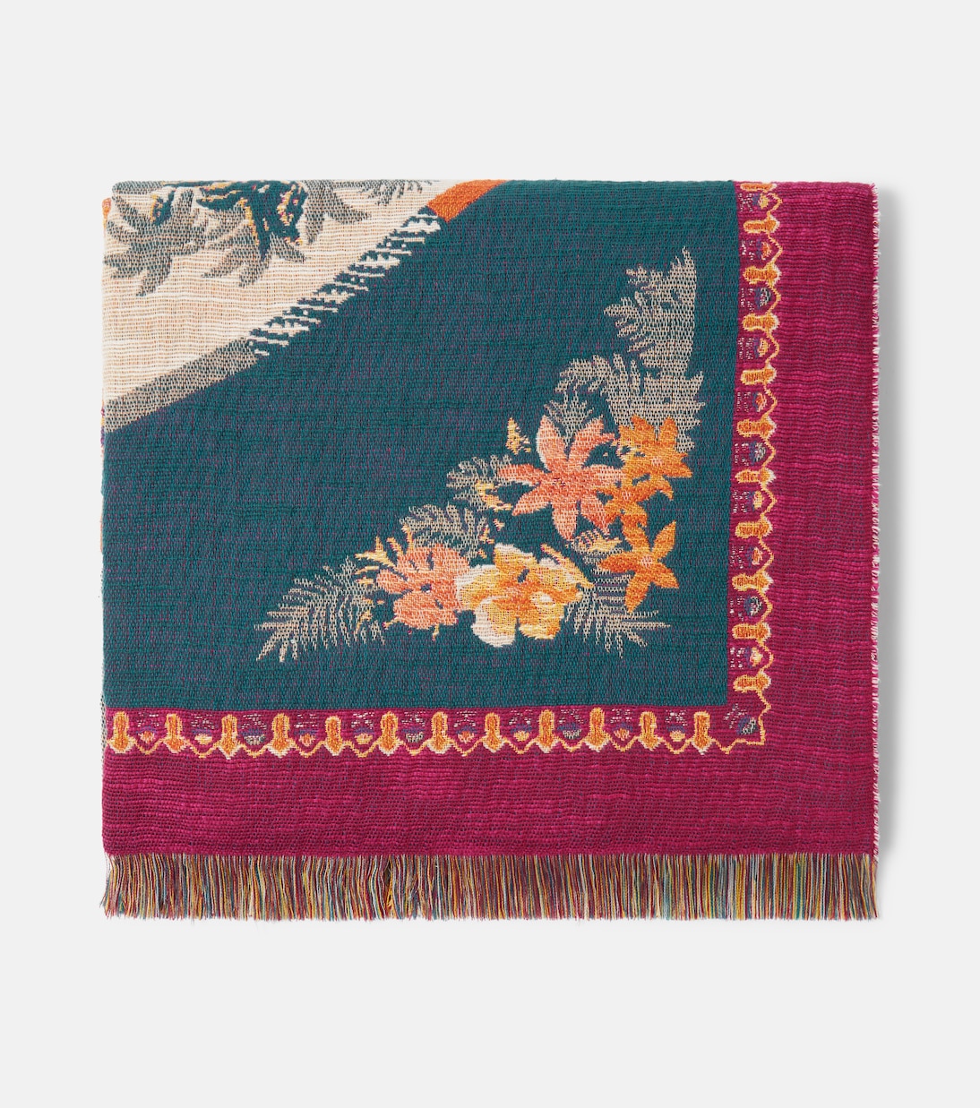 Shanti embroidered cotton throw | Etro