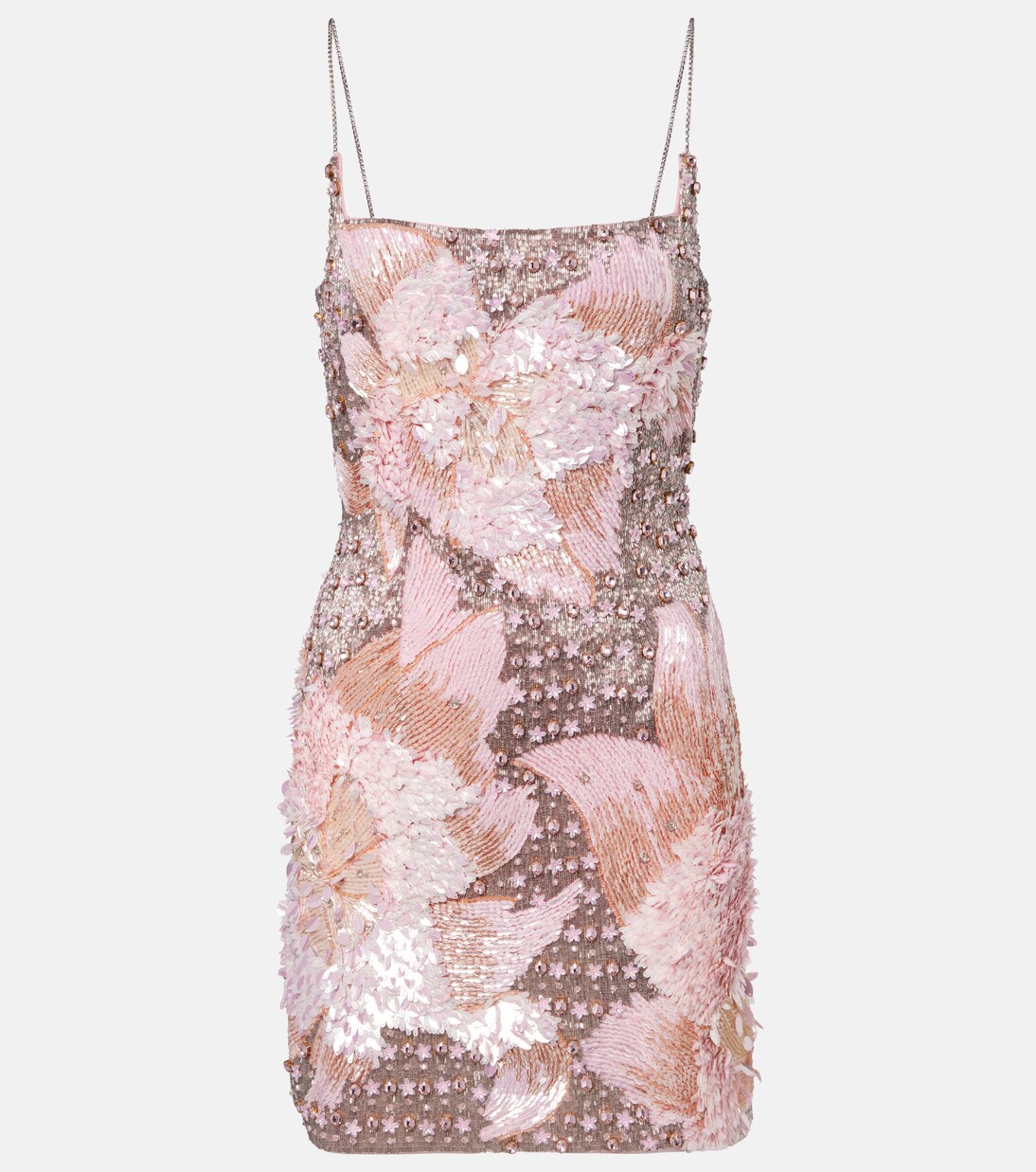 Embellished floral minidress | Là Fuori
